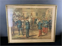 Antique Military Print - Surrender at Sedan 1870