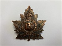 WWI 133rd Norfolk's Own Battalion Cap Badge
