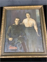 Framed & Glazed WWI Military Portrait