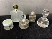 Vintage Perfume Bottles - 5 Total
