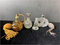 Vintage Perfume Bottles - 4 Total