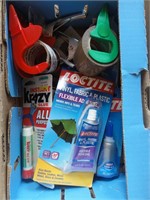 Assorted glues and tapes