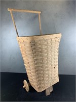 Antique Collection Basket on Wheels