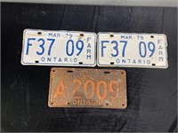 Vintage License Plates - 1938 & Set