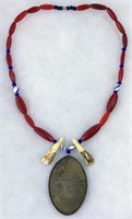 Necklace with George Washington Peace Medal.