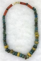 Ancient and Old Glass Bead Necklace.