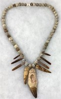 Necklace Made of Multiple Ancient Fossils.