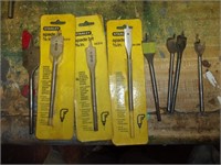 8 Wood working bits 3 new stanley
