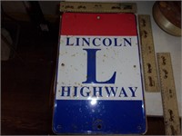 Lincoln hwy sign18 x 13 porc