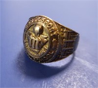 10K Gold 1946 McKeesport HS Class Ring Sz. 6- 6.0g