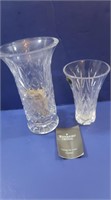 Waterford Crystal Vases-10 1/2" & 6"