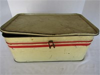 Vintage Metal  Bread Box-16"Wx10 1/2"Dx7"H