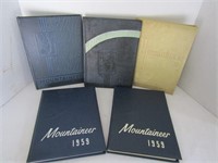 Mountaineer Yearbooks-'45, '46, '47, '48 and two