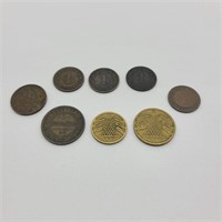 Lot of German & Russian Coins