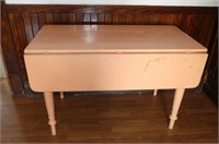 Old Painted Drop Leaf Table