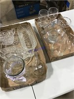 2 boxes of glassware