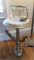 French Marble-Topped Telephone Table