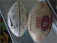 (2) Footballs, (1) With Unknown Signature