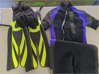 Scuba Pro Gloves Size Medium, Heatwave Wet Suit
