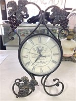 Electric Clock, 15” metal Stand & Frame