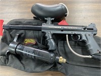 Tillman 98 Paintball Marker, (2) Cylinders and