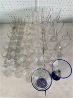 Large Lot of Stemware and Cocktail Glasses