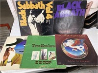 (5) LP’s - Black Sabbath, ZZ Top, Bad Company,