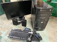 HP PC (needs repaired) Keyboard, Monitor,