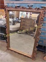 GOLD ORNATE FRAME MIRROR