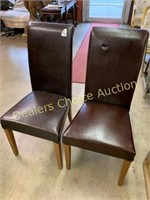 LEATHER DINING CHAIRS