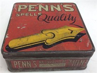 Antique Penn’s Spells Quality Tobacco Tin