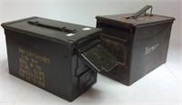 PAIR OF AMMO BOXES