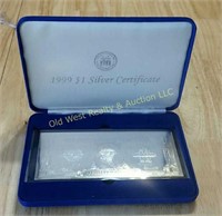 1999 $1 Silver Certificate