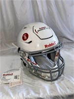 Riddell Speedflex Youth Football Helmet, White/Gra