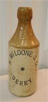 Stoneware beer bottle - McLoone & Co Derry