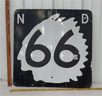 North Dakota route 66 sign