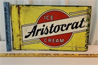 Early porcelain Aristocrat ice cream sign -
We