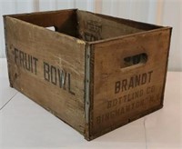 advertising crate - fruit bowl - Brandt bottling