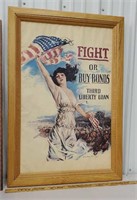 Fight or buy war bonds poster