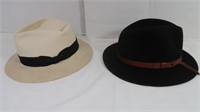 2 Hats-Both 100% Wool-Size XL