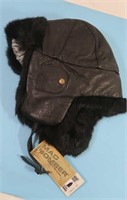 Mad Bomber-Leather and Dyed Rabbit Bomber