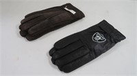 2 Pair Leather Gloves-Raiders Thinsulate Size XL