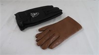 2 Pair Leather Gloves-Raiders Size XL and Womens