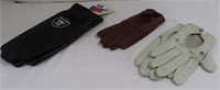 3 Pair Leather Gloves-Raiders Size XL, Cream