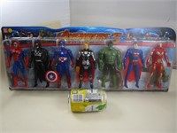 Ensemble de 7 figurines Avengers 3 Neuf
