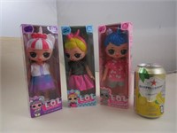 3 poupées LOL Licorne Neuf