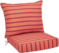 Deep Seat Patio Seat and Back Cushion- Red