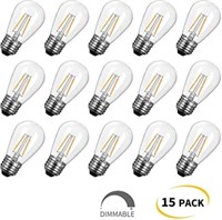 15-Pack Shatterproof LED S14 Replacement Light