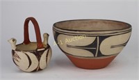 2 Pieces Acoma Pueblo, NM Pottery