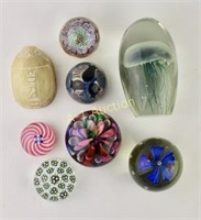 Collection of Eight Paperweights